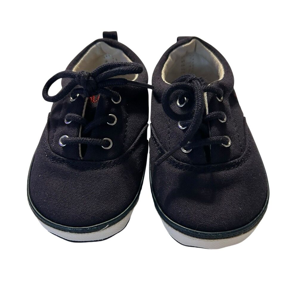 Polo Ralph Lauren Size 4 Navy Blue/Red Baby Shoes